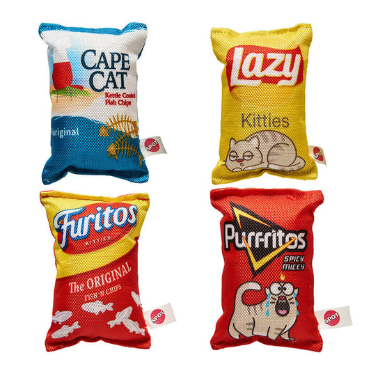 Spot Ethical Pet Cat Toy Fun Food Kitty Chips 5In Assorted