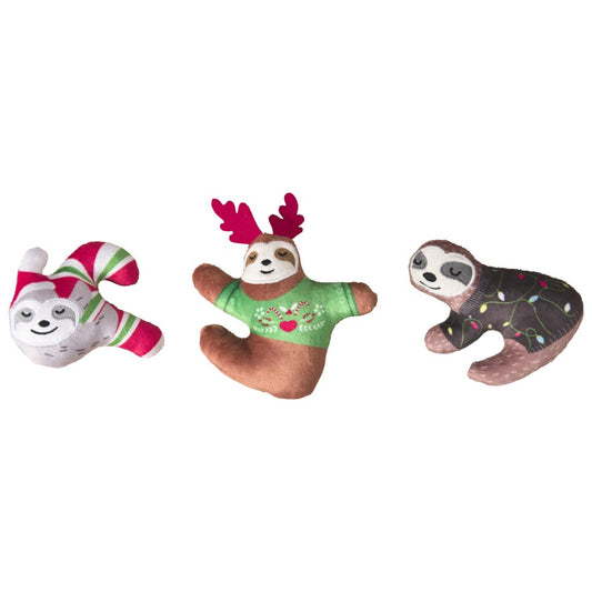 Spot Holiday Plush Cat Toy 5in Sloth Assorted
