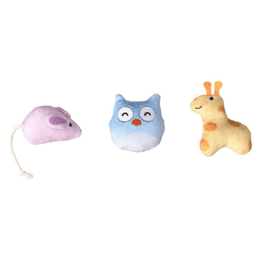 Spot Ethical Pet Cat Toy Cuddly & Colorful Cat Toys 3Pk