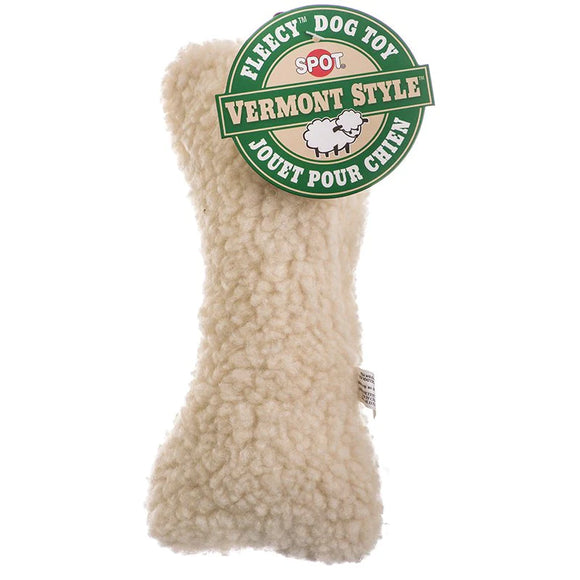 SPOT Vermont Style Fleece Dog Toy Bone 9”