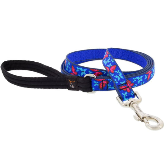 Lupine Pet Dog 6 Ft Long 3/4 In Leash Original Designs Social Butterfly
