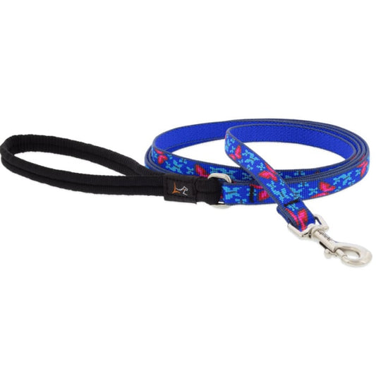Lupine Pet Dog 6 Ft Long 1/2 In Leash Original Designs Social Butterfly