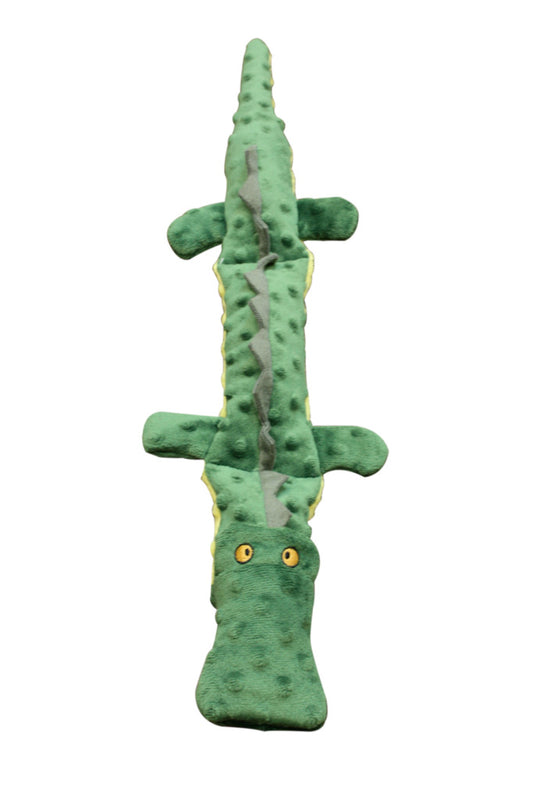 Spot Ethical Pet Dog Toy Skinneeez Extreme Triple Squeak Crocodile 25In