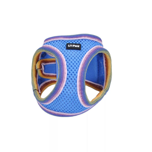 Coastal Li'l Pals Comfort Mesh Dog Harness 3/8in Wide 8-10in Blue Lagoon