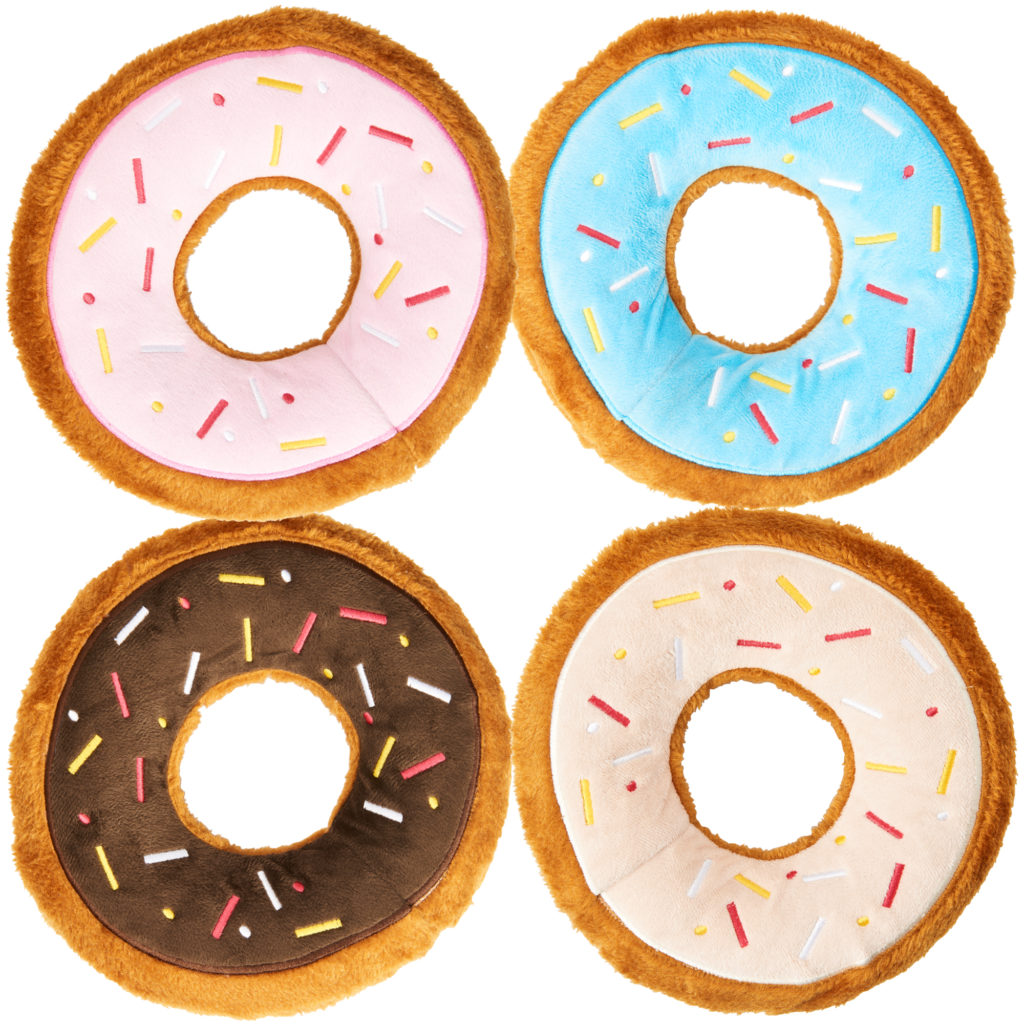 Spot Ethical Pet Dog Toy Tasty Donuts 9In Assorted