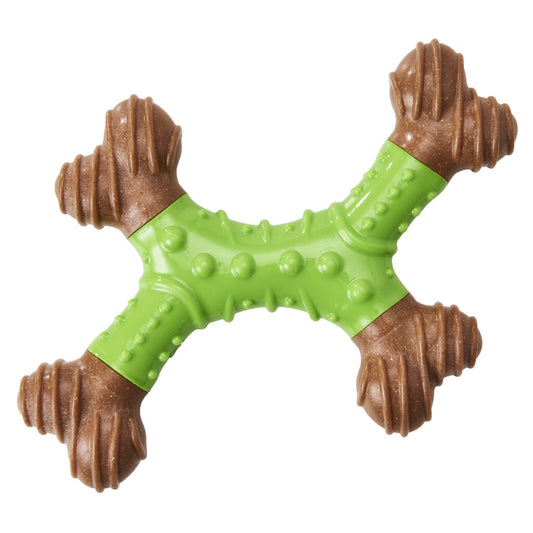 Spot Ethical Pet Bambone Dental X-Bone 8in Apple