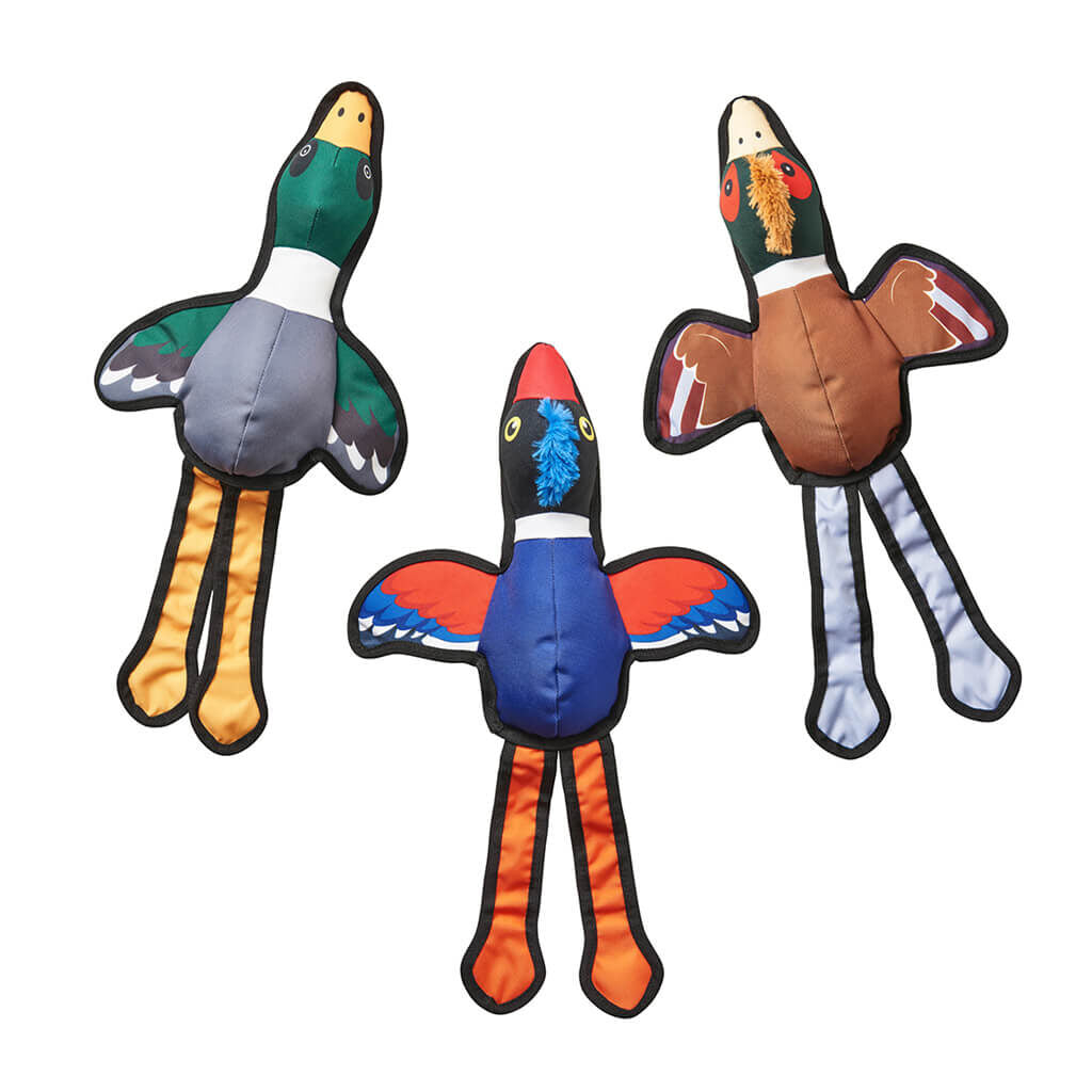 Spot Ethical Pet Dog Toy Love The Earth Oxford Plush Ducks 20In Assorted