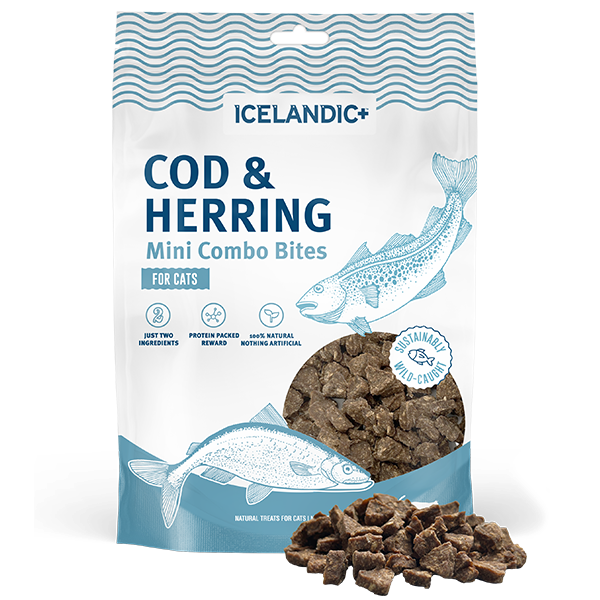 Icelandic+ Cat Combo Bites Mini Cod & Herring 1.75 oz