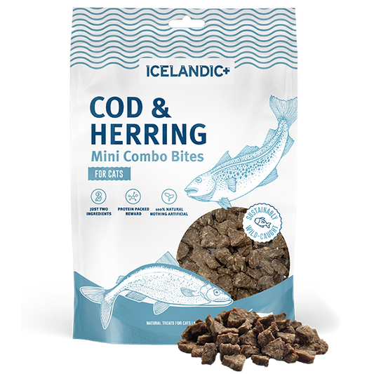 Icelandic+ Cat Combo Bites Mini Cod & Herring 1.75 oz