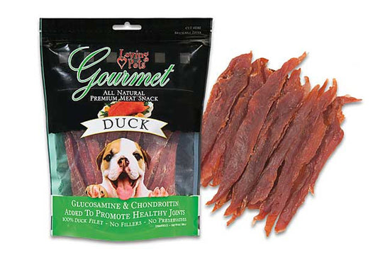 Loving Pets Dog Treat Gourmet Duck Filet Strips 12oz