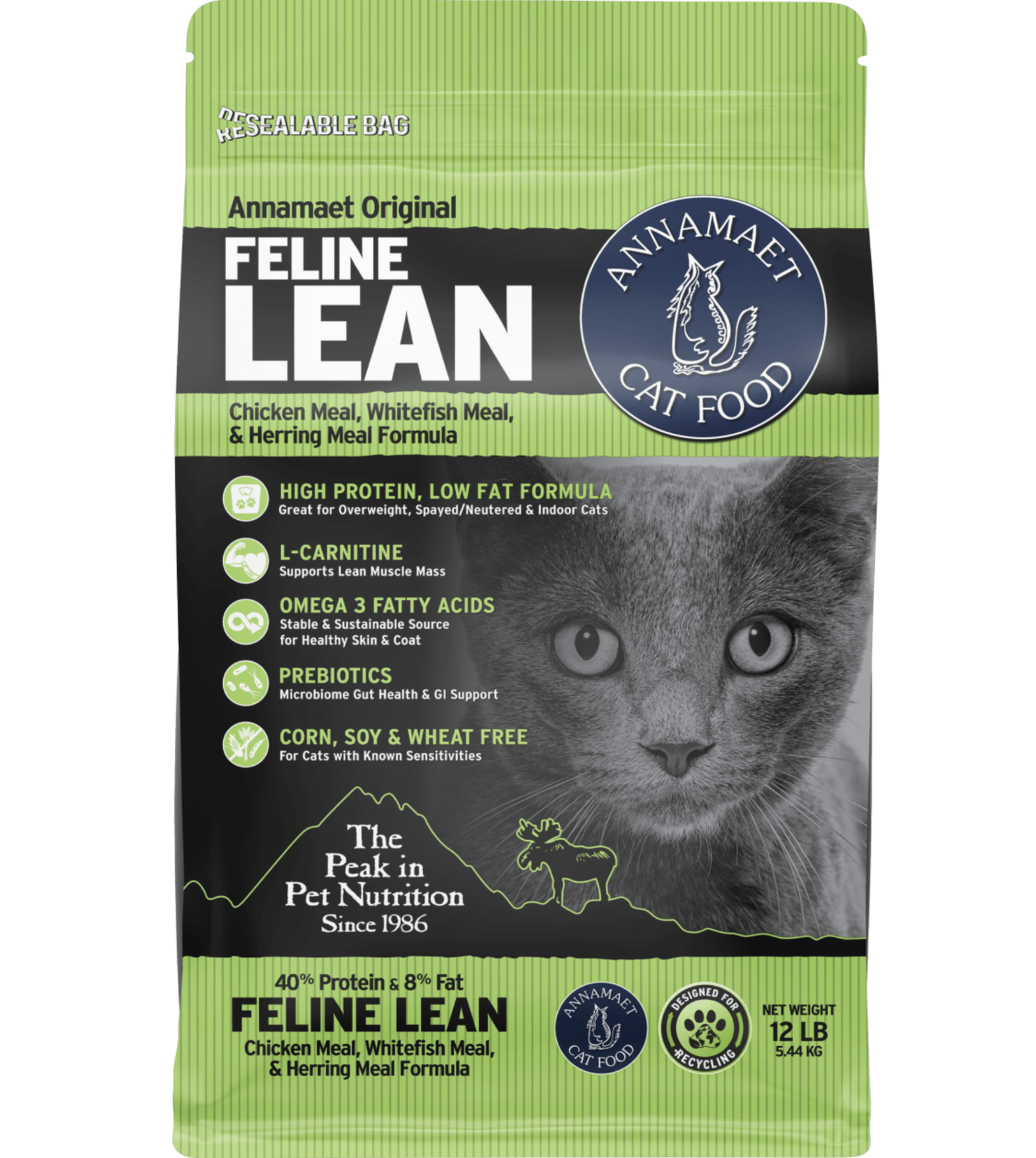 Annamaet Cat Original Lean Formula 12lb bag