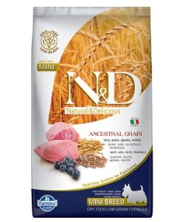 Farmina N&D Ancestral Grain Lamb Blueberry Mini Adult Dry Dog Food 15.4 lb