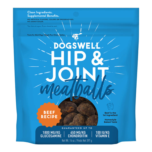 Dogswell Hip & Joint Beef Recipe Meatballs - 14 oz