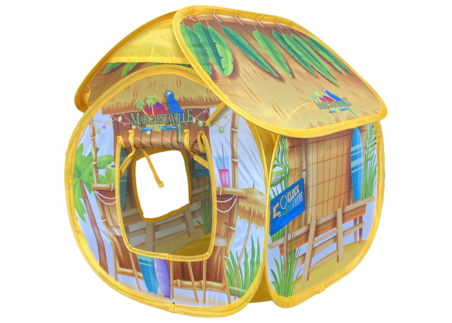 Multipet Cat Toy Margaritaville Tiki Tent 16in