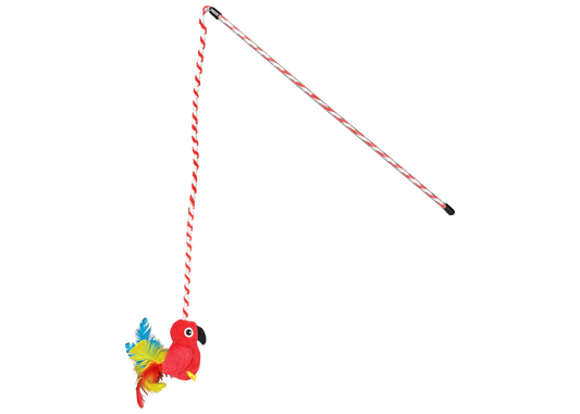 Multipet Cat Toy Margaritaville Parrot Wand 18in
