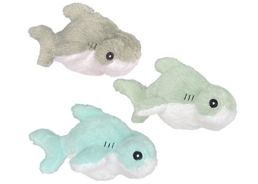 Multipet Plush Dog Toy Margaritaville Fins Up Shark 8in Assorted