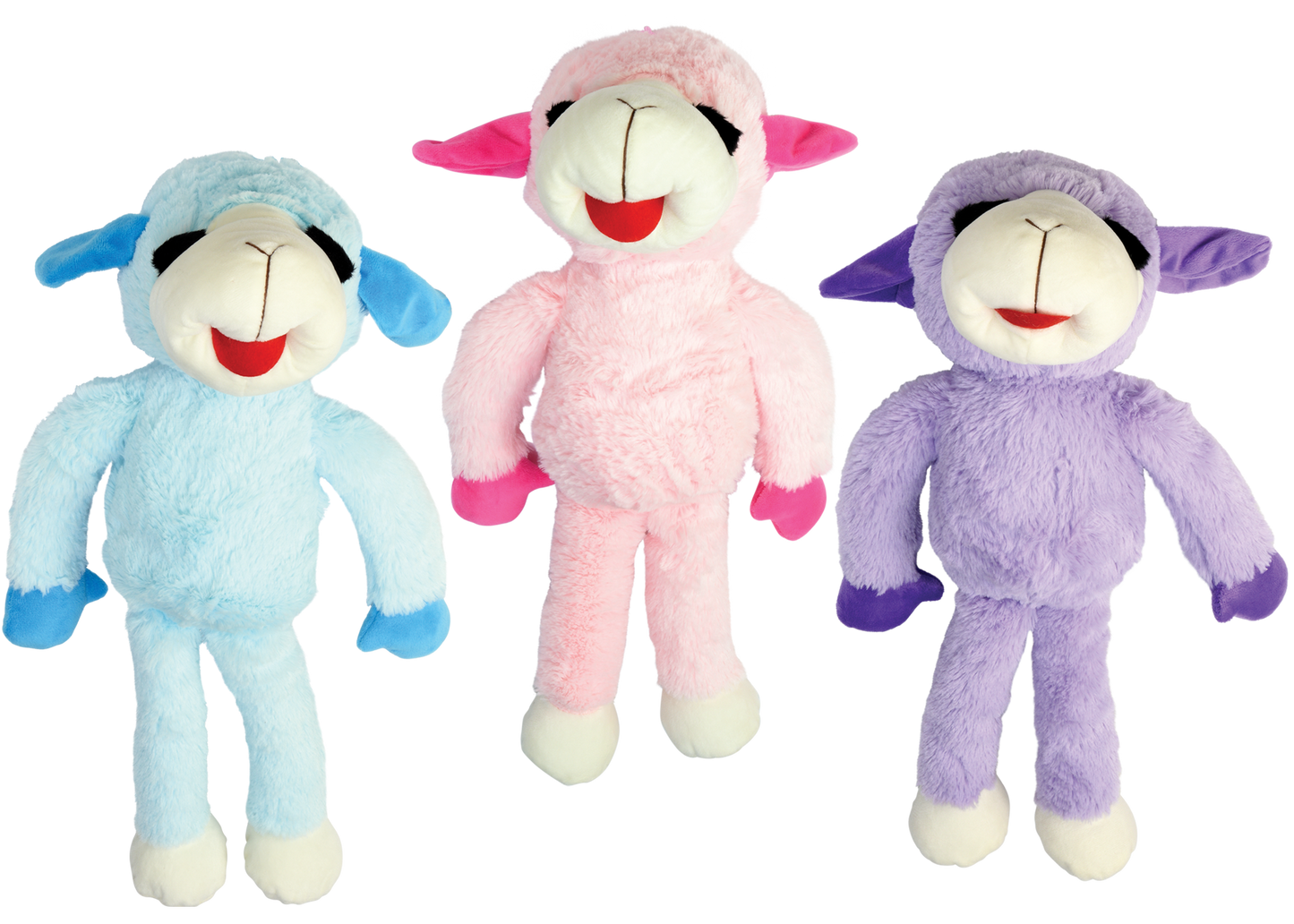 Multipet Plush Dog Toy Floppy Lamb Chop 14in Assorted