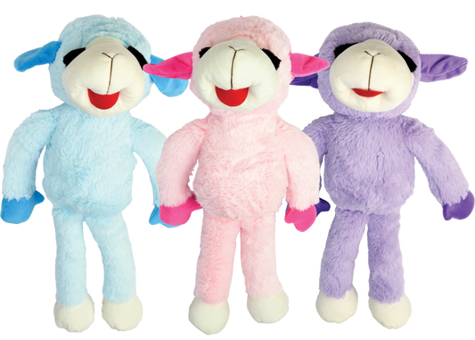 Multipet Plush Dog Toy Floppy Lamb Chop 20in Assorted