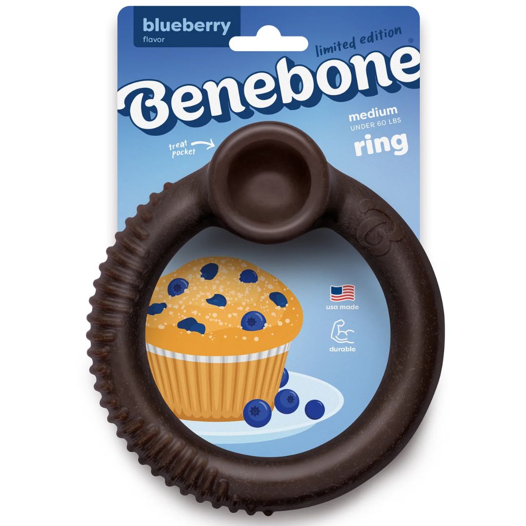 Benebone Blueberry Ring Dog Treat Medium