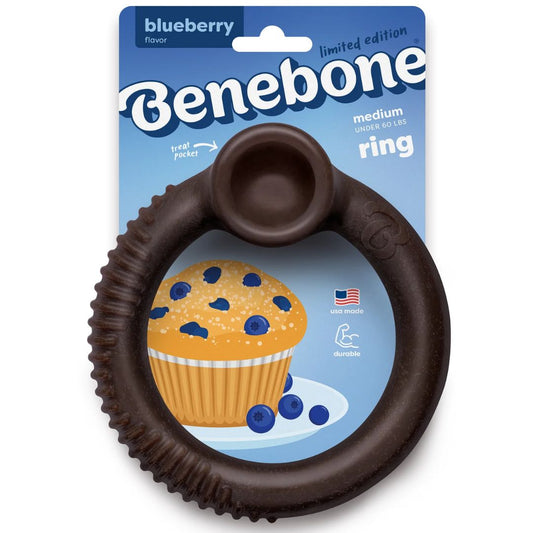 Benebone Blueberry Ring Dog Treat Medium