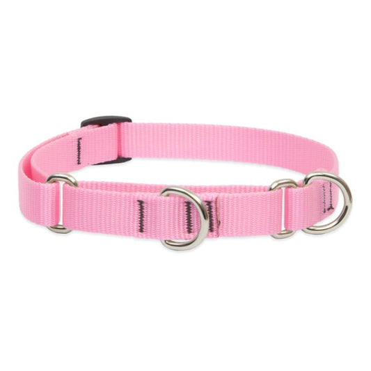 Lupine Pet Dog 3/4 In Wide 10-14 In Martingale Collar Basics Pink