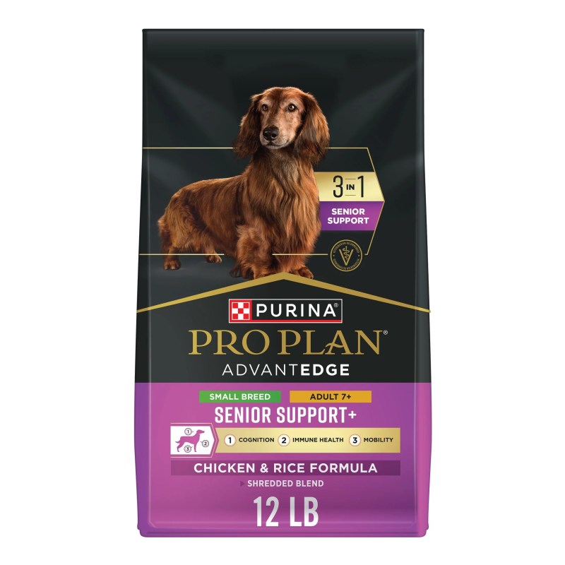 ProPlan Senior AdvandtEdge Chicken & Rice Small Breed Dry Dog Food 12lb