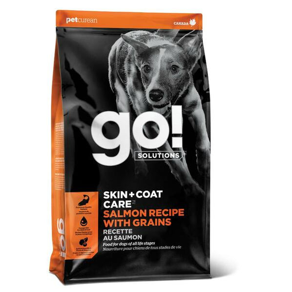 Petcurean Go Dry Dog Food Skin and Coat 22lb Salmon