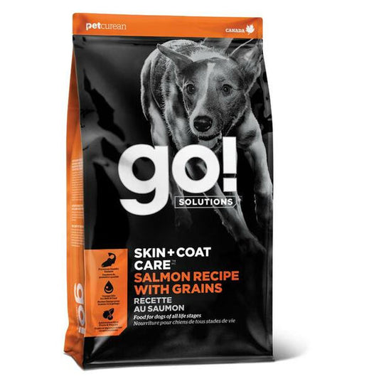 Petcurean Go Dry Dog Food Skin and Coat 22lb Salmon