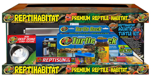 Zoo Med ReptiHabitat Premium 20gal Aquatic Turtle Aquarium Kit