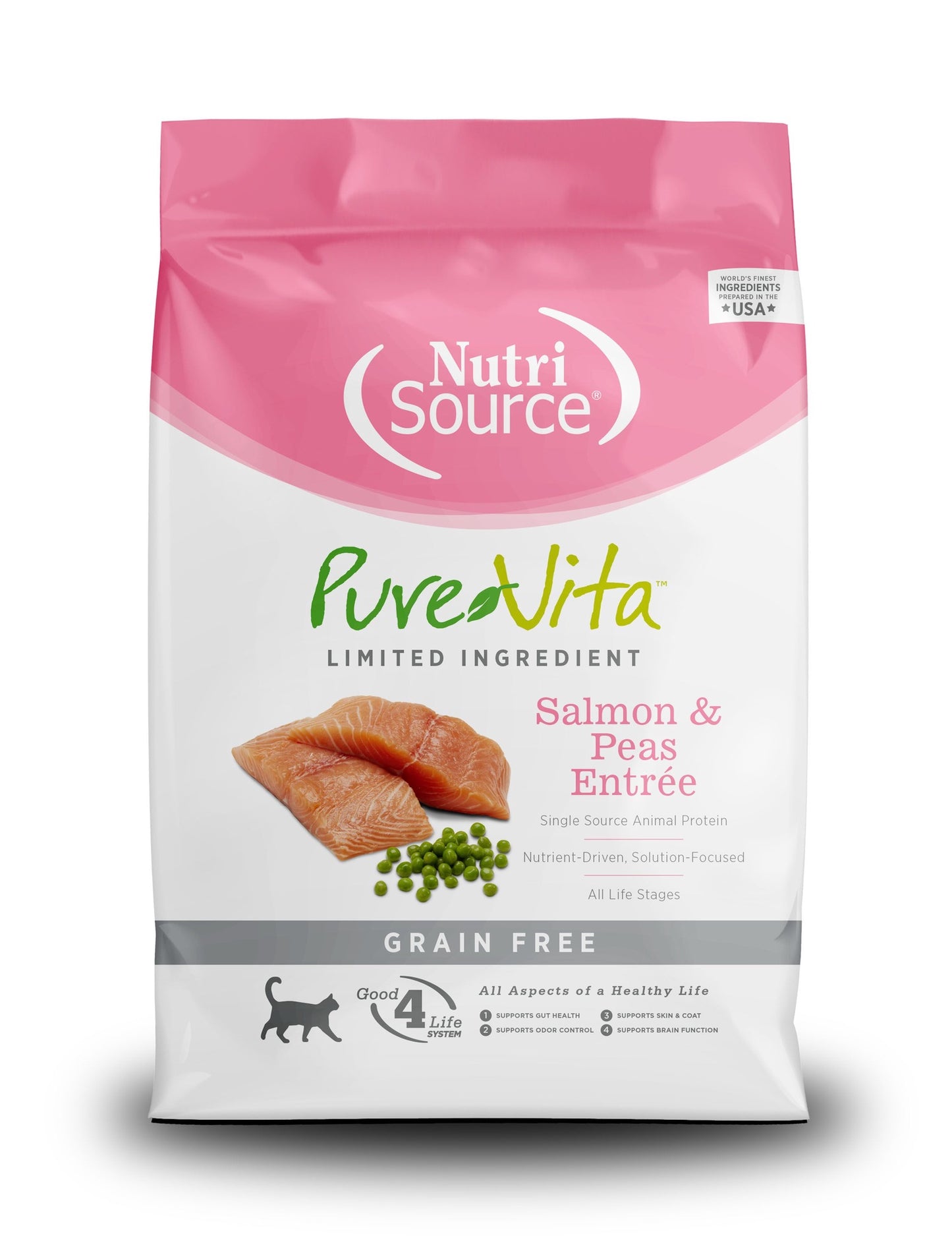 PureVita Salmon and Peas Grain Free Dry Cat Food 1.5lb