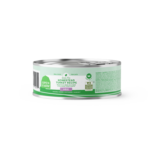 Open Farm Homestead Turkey Pâté For Cats 2.8oz Can