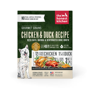 The Honest Kitchen Dehydrated Gourmet Grains Chicken & Duck Dog Food 10lb
