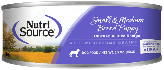 NutriSource Wet Puppy Food for Small & Medium Breeds 5.5 oz