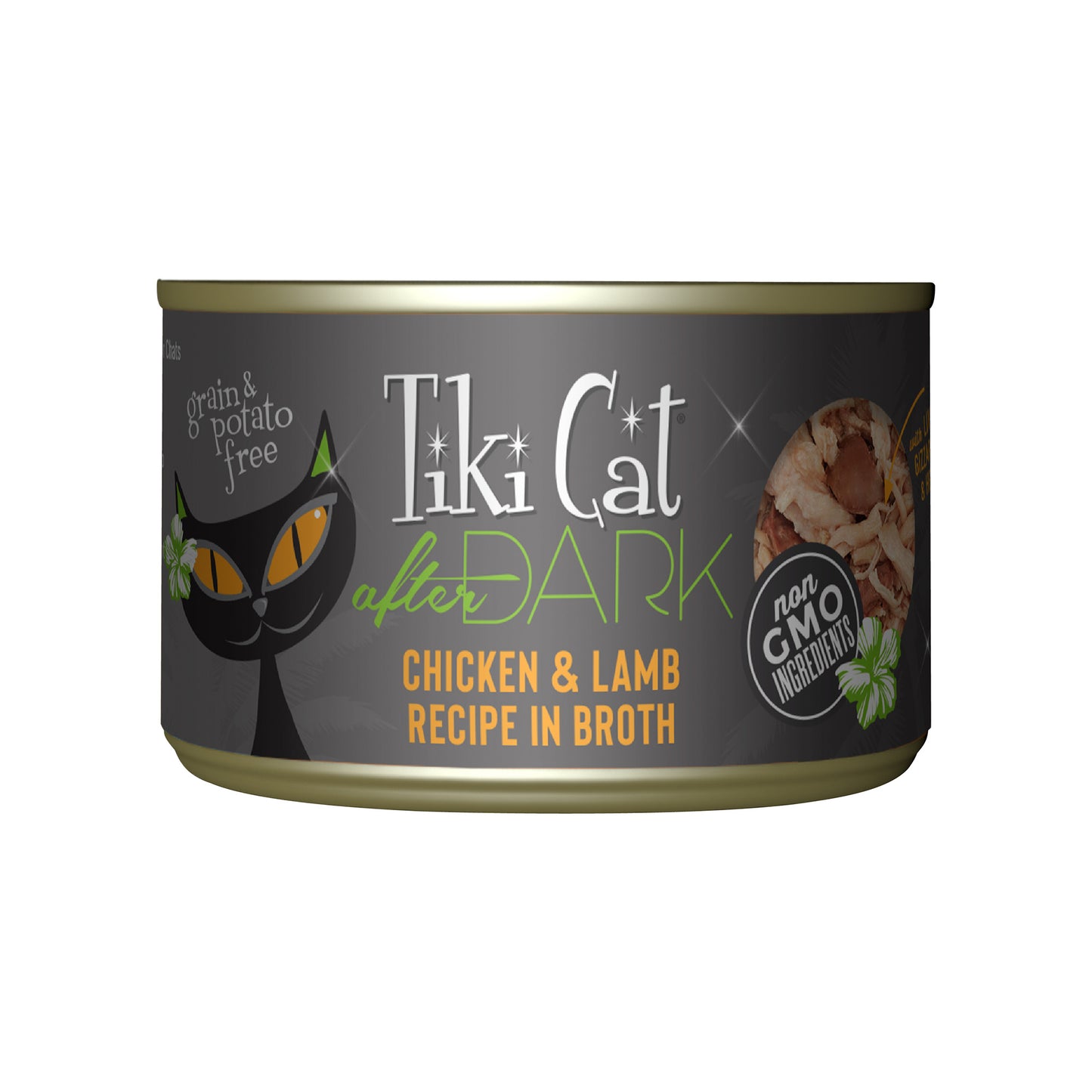 Tiki Cat After Dark Wet Cat Food, Chicken & Lamb, 5.5oz Can