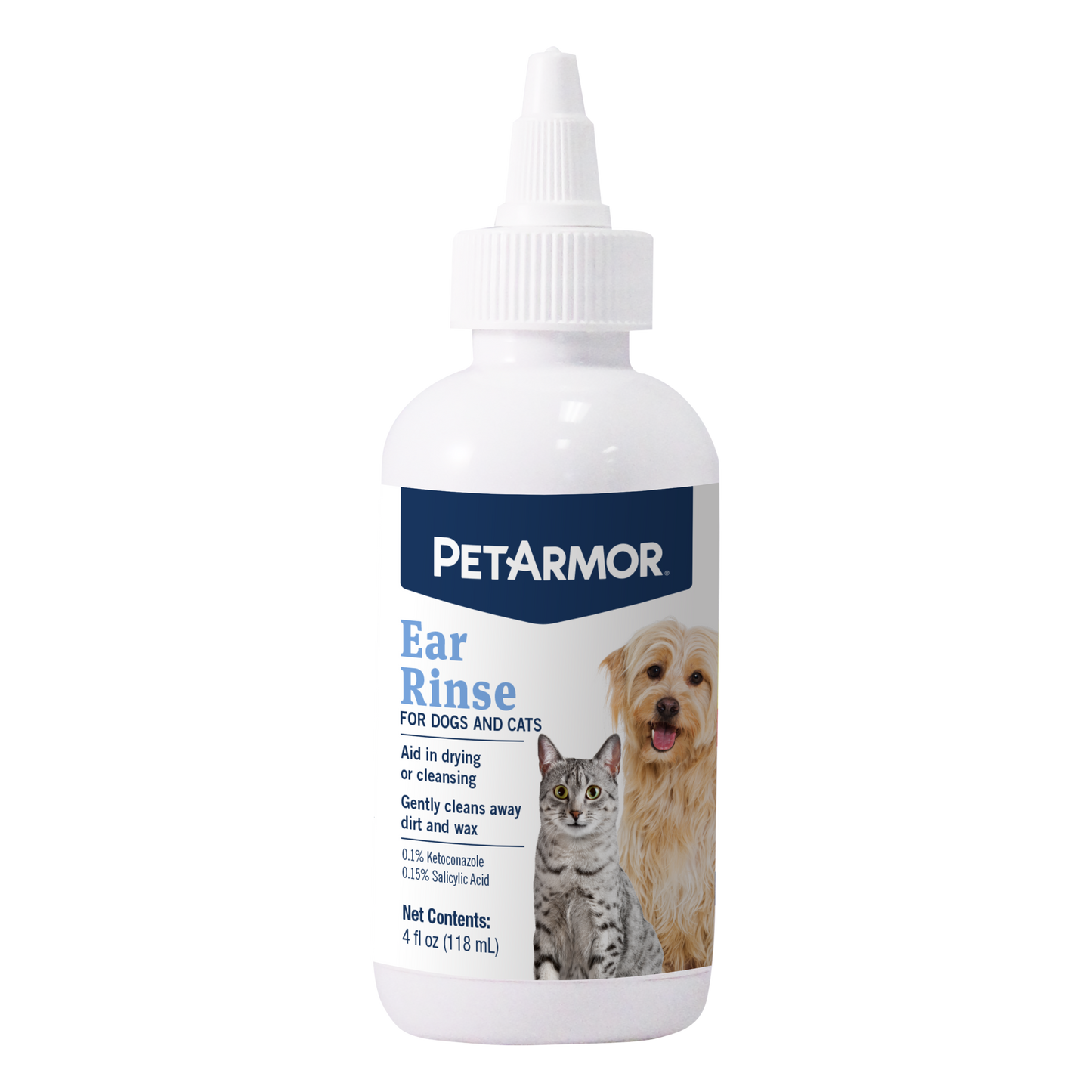 Petarmor Ear Rinse for Dogs and Cats, 4 oz