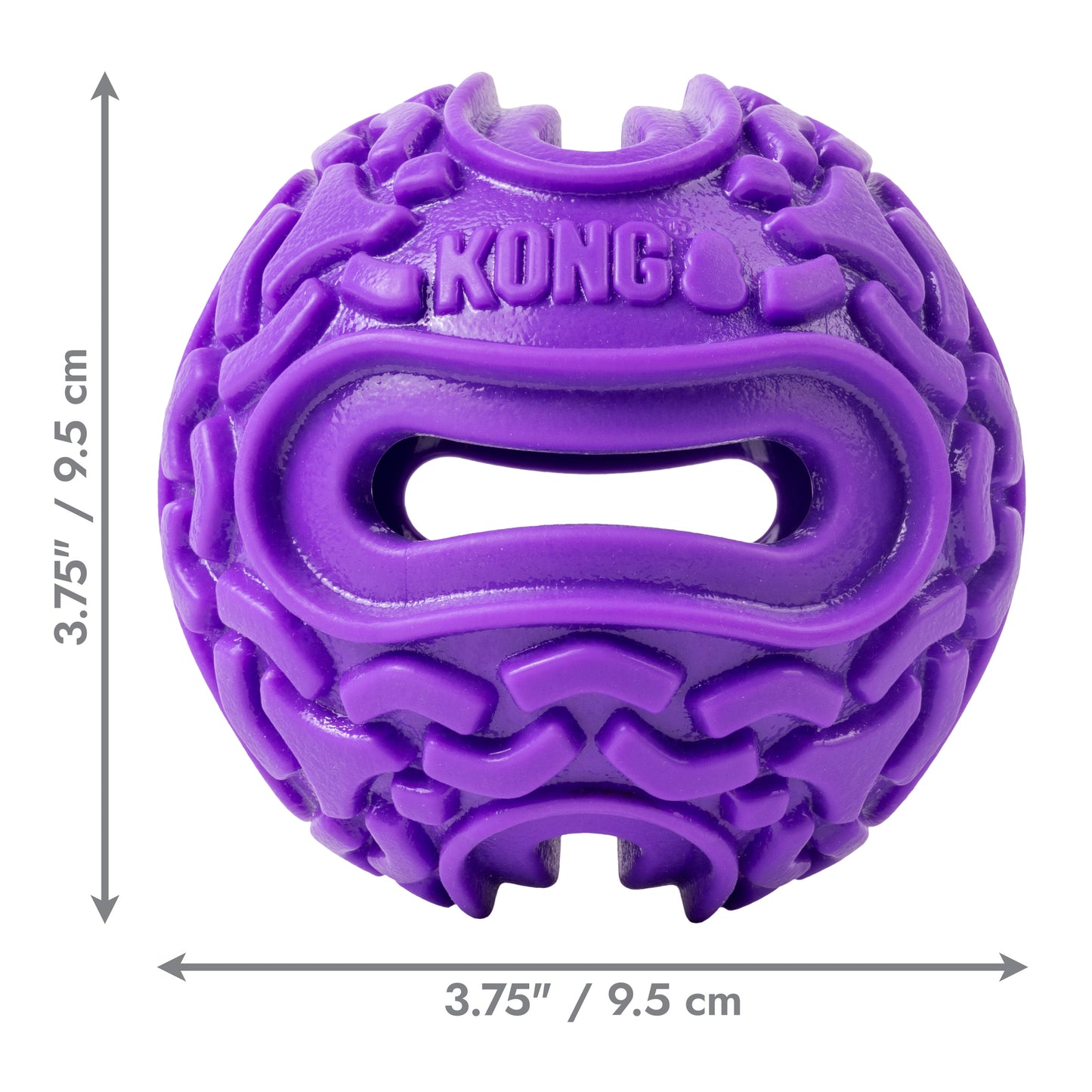 Kong Dog Toy Squeeze Purple Flex Ball Medium