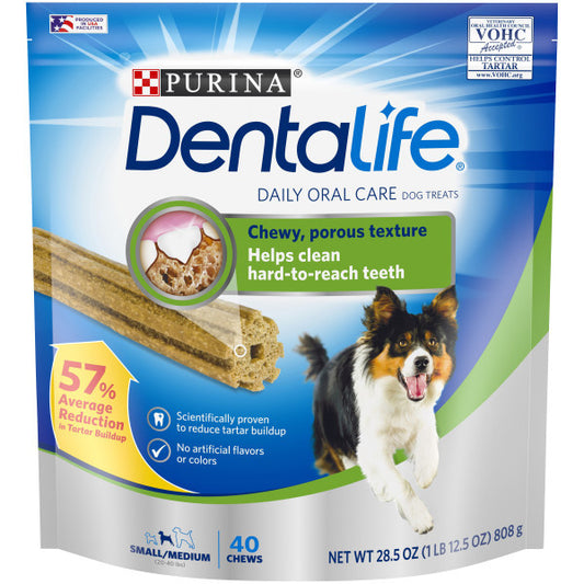 Purina DentaLife Made in USA Facilities Small Dog Dental Chews 28.5oz