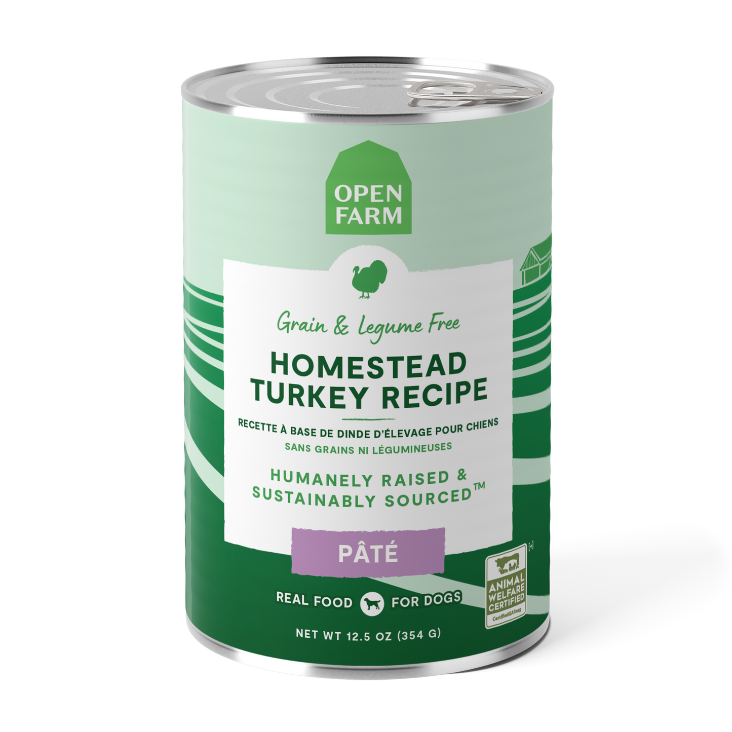 Open Farm Homestead Turkey Pâté For Dogs 12.5oz Can