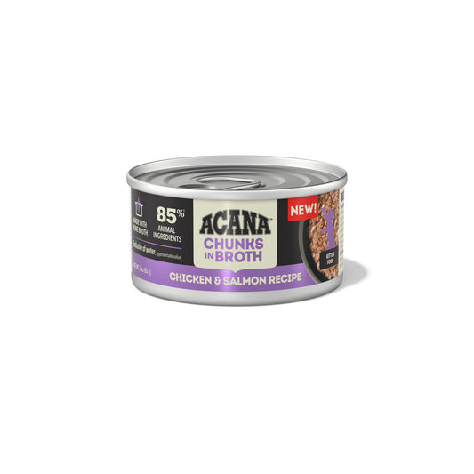 ACANA Chunks in Broth Chicken & Salmon Recipe for Kittens, 3oz