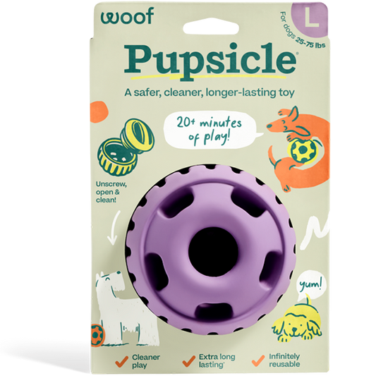 Woof Pet Dog Pupsicle Toy Lavender Large