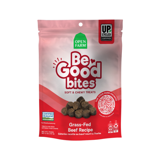 Open Farm Be Good Bites Grass-Fed Beef Treats For Dogs 6oz Bag
