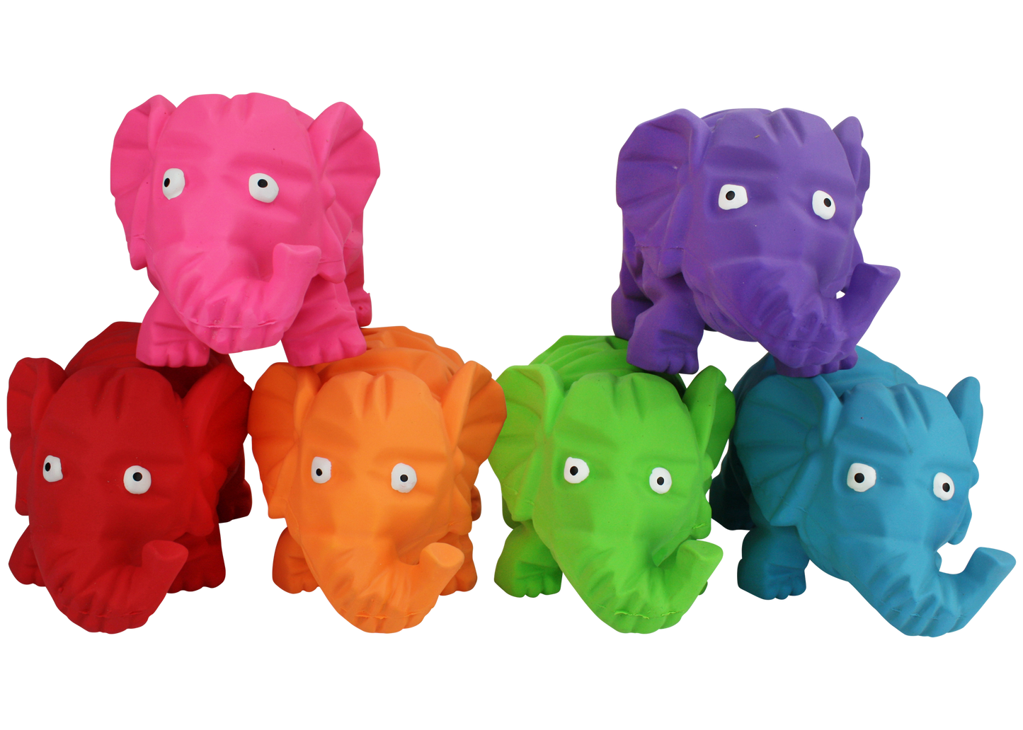 Multipet Latex Dog Toy Origami Pals  8in Elephant Assorted