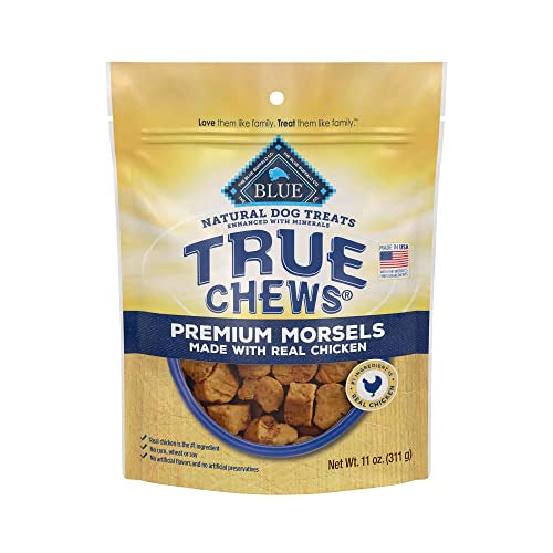 Blue Buffalo True Chews Premium Morsels Natural Dog Treats, Chicken 11 oz