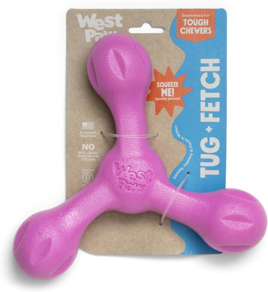 West Paw Dog Toy Skamp Pink Large 8.5In