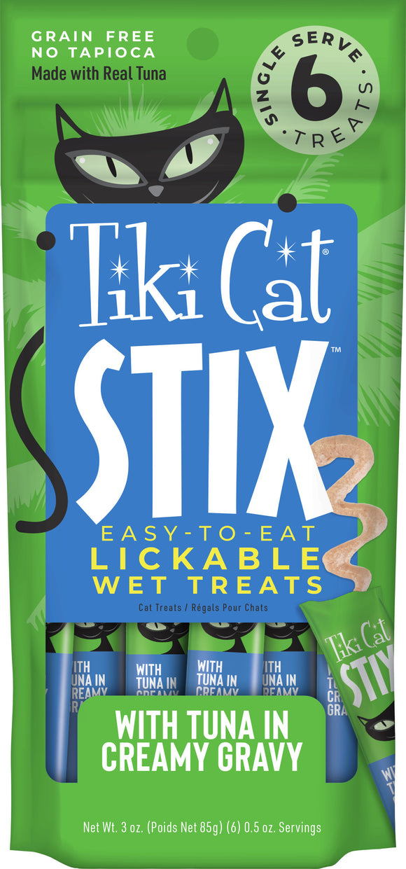 Tiki Cat Stix Wet Cat Treats Tuna 3oz Pouch