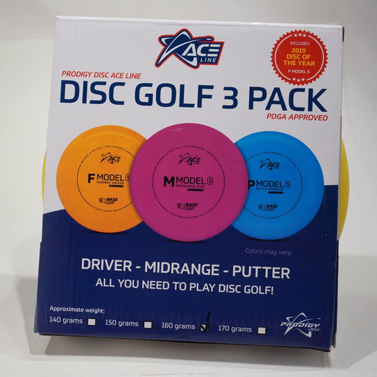 Prodigy Disc 3 Disc Starter Set | Beginner Frisbee Golf Discs Set | Disc Golf Set Includes 1 x Putter, 1 x Midrange, and 1 x Driver Assorted Colors