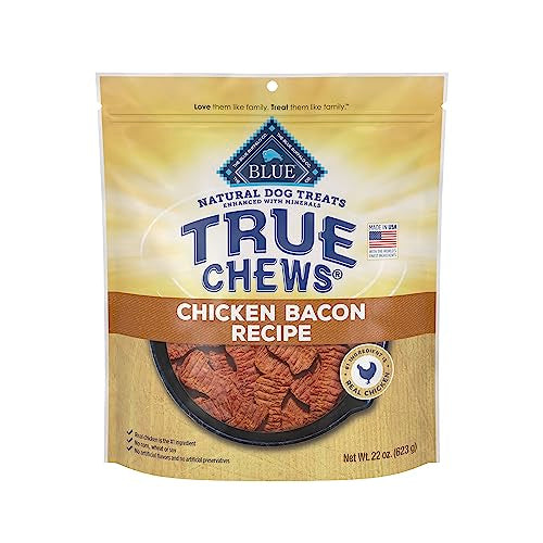 Blue Buffalo True Chews Natural Dog Treats, Chicken Bacon Recipe, 22 oz