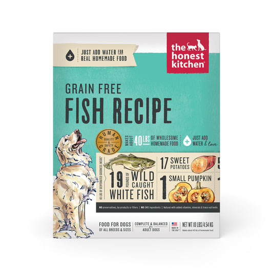 Honest Kitchen Dehydrated Grain Free Fish Dog Food, 10 lb Box