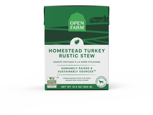 Open Farm Homestead Turkey Rustic Blends For Dogs 12.5oz Carton