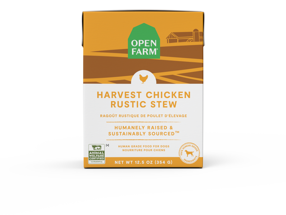 Open Farm Harvest Chicken Rustic Stew For Dogs 12.5oz Tetra
